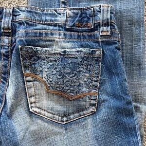 Big Star Denim with Floral Stitching